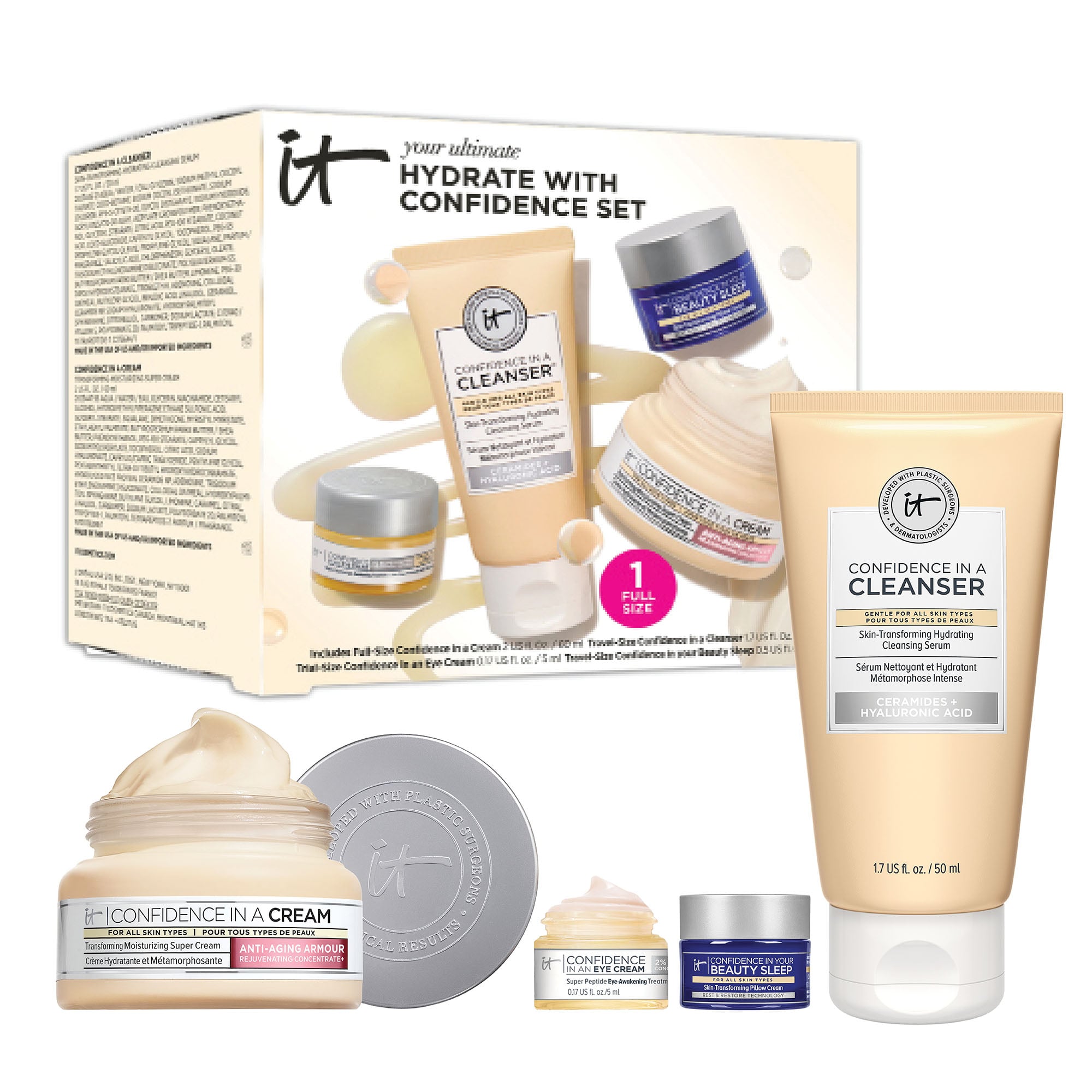 IT Cosmetics Hydrate With Confidence Anti-Aging Skincare Set 67$